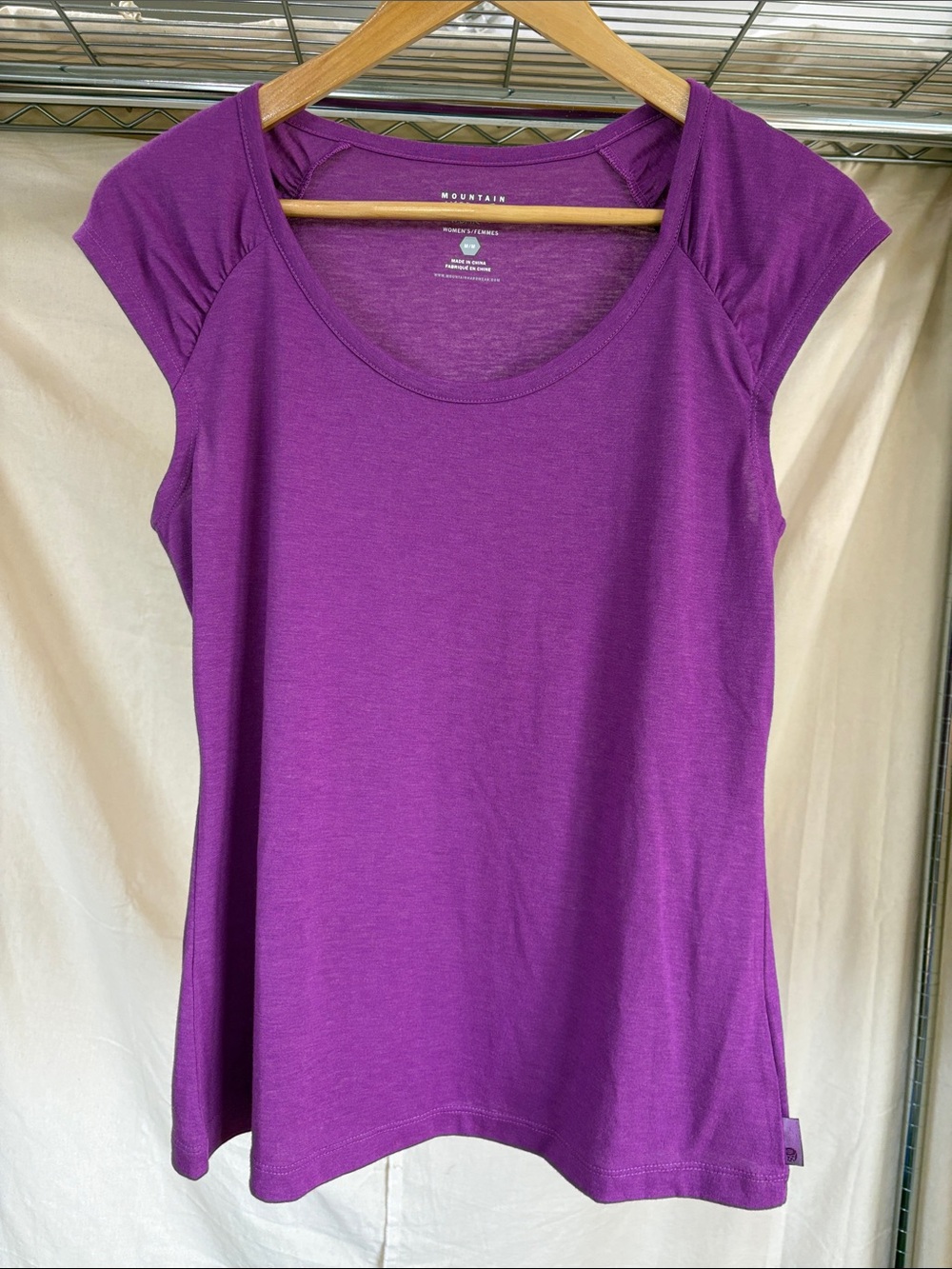 Mountain Hardwear Purple Scoop Neck Tank Top